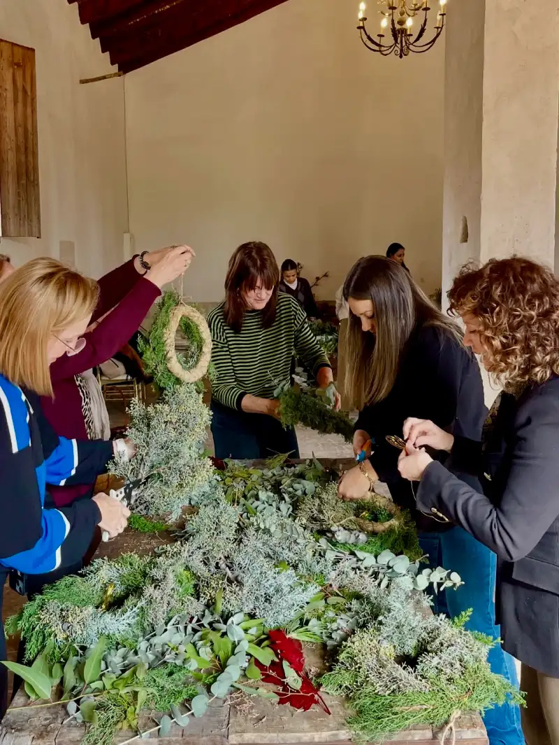 Taller de coronas florales